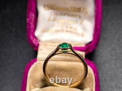 Antique Imperial Russion. Fedor. Afanasiev Gold and. Emerald. Ring