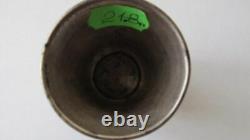 Antique Imperial Sterling Silver 84 Etched Wine Cup Shot Judaica Kiddush 1891