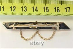 Antique Imperial Tsarist Russian ROSE Gold 56 14K Brooch Turquoise Topaz Jewelry
