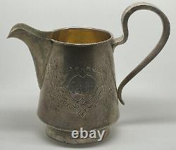 Antique Imperial russian Silver Decorated Jug Milk Creamer