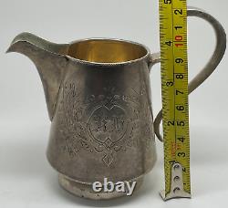 Antique Imperial russian Silver Decorated Jug Milk Creamer