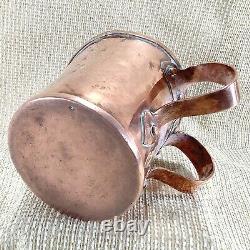 Antique Jewish Washing Cup Imperial Russian Copper Judaica 19th Century RARE