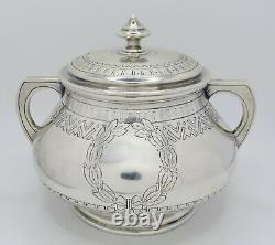 Antique Late 19th Century Russian Solid Silver Lidded Bowl Fully Marked 1884