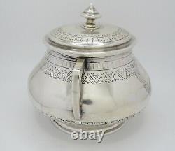 Antique Late 19th Century Russian Solid Silver Lidded Bowl Fully Marked 1884