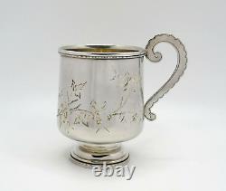 Antique Late 19th Century Russian Solid Silver Mug Cup Marked August Holmström