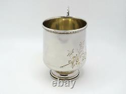 Antique Late 19th Century Russian Solid Silver Mug Cup Marked August Holmström