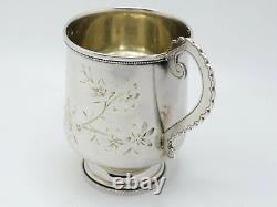 Antique Late 19th Century Russian Solid Silver Mug Cup Marked August Holmström