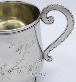 Antique Late 19th Century Russian Solid Silver Mug Cup Marked August Holmström