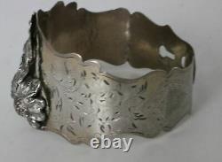 Antique Moscow Russian Imperial. 875 Silver Bangle Bracelet 1854 Assay Mark