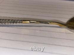 Antique Niello Russian Imperial Silver Teaspoon Circa 1900