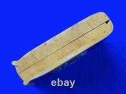 Antique Old Imperial Russian Russia Eagle Burl Bur Wood Cigarette Case Holder