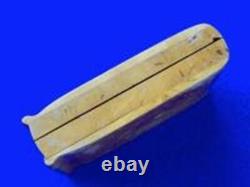 Antique Old Imperial Russian Russia Eagle Burl Bur Wood Cigarette Case Holder