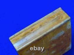 Antique Old Imperial Russian Russia Eagle Burl Bur Wood Cigarette Case Holder