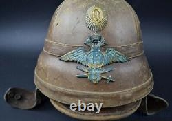 Antique Original Imperial Russian Badge on the aviation helmet Air Force (1719)