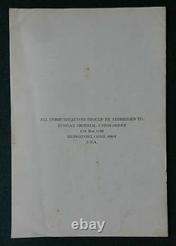 Antique Pamphlet Grand Duke Vladimir Romanov Imperial Russia Appeal for Help