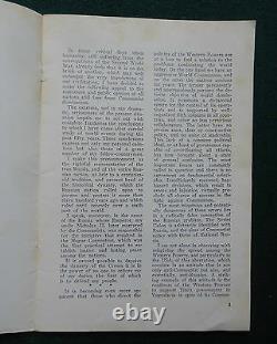 Antique Pamphlet Grand Duke Vladimir Romanov Imperial Russia Appeal for Help