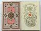 Antique Playing Cards Russian Imperial Square No Indice Hand Colour Gilded 1860