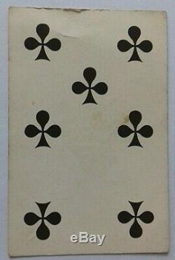 Antique Playing Cards Russian Imperial Square No Indice Hand Colour Gilded 1860