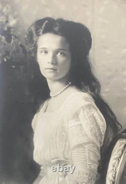 Antique Postcard Grand Duchess Olga Romanov Imperial Russia Tsar Nicholas II