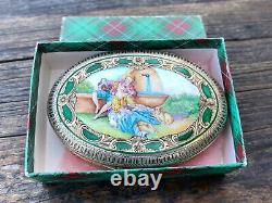Antique Rare Imperial Russ 1769's Catherine the Great Orlov Enamel Silver 84 Box
