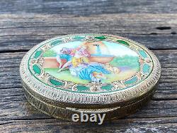 Antique Rare Imperial Russ 1769's Catherine the Great Orlov Enamel Silver 84 Box