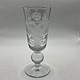 Antique Royalty Imperial Russian Engraved Coat Arms Cypher cordial Shot Glass