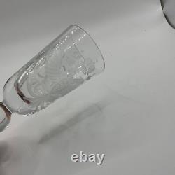 Antique Royalty Imperial Russian Engraved Coat Arms Cypher cordial Shot Glass
