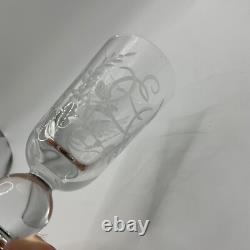 Antique Royalty Imperial Russian Engraved Coat Arms Cypher cordial Shot Glass