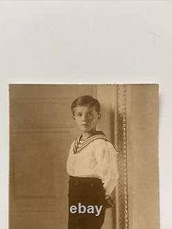 Antique Royalty Postcard of a Young Tsarevich Alexei Romanov Imperial Russia