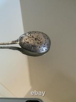 Antique Russian 84 Mark Silver Imperial Spoon Kokoshnik Mark 1899-1908 12cm