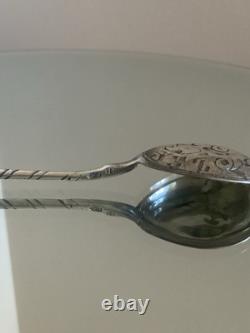 Antique Russian 84 Mark Silver Imperial Spoon Kokoshnik Mark 1899-1908 12cm