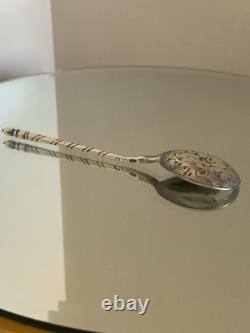 Antique Russian 84 Mark Silver Imperial Spoon Kokoshnik Mark 1899-1908 12cm