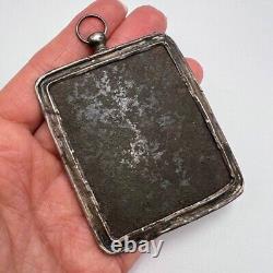 Antique Russian 84 Silver Orthodox Icon Saint Nicholas Virgin Mary Imperial Rare