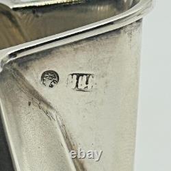 Antique Russian 84 Silver Spiral Fluted Cream Jug Imperial Mark Milk Pitcher