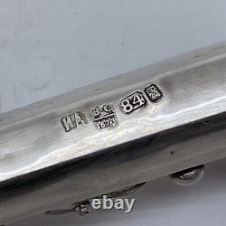 Antique Russian 84 Silver Torah Pointer Yad Judaica Jewish 1873y. 35 cm