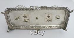 Antique Russian French Sterling Silver Smoking Companion Set Tobacco Cigar Royal