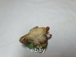 Antique Russian Gardner porcelain figure Chicken, 19th century, imperial Gardner