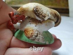 Antique Russian Gardner porcelain figure Chicken, 19th century, imperial Gardner