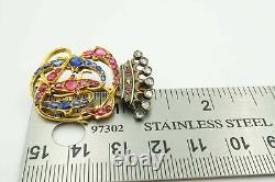 Antique Russian Gold Romanov Tsarist Royalty Duke Crown Cipher Royal Arms Brooch