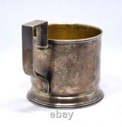 Antique Russian Imperial 19th. C. Sterling Silver 84 Tea Glass Holder 144.2gram