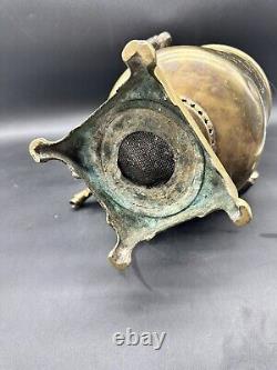 Antique Russian Imperial 19th Century Brass Samovar TH KF 1499 AS IS 18.5