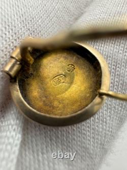 Antique Russian Imperial 56 14K Gold Earrings Interesting Design 1880s 1.76g