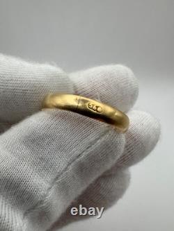 Antique Russian Imperial 56 14K Gold Ring Ruby ca. 1880 US 11.25 2.67g