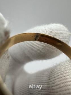Antique Russian Imperial 56 14K Gold Ring Ruby ca. 1880 US 11.25 2.67g
