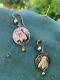 Antique Russian Imperial 56 gold fly earrings bee insect bug USSR Soviet