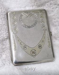 Antique Russian Imperial 84 Silver Cigarette Case