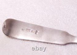 Antique Russian Imperial 84 Silver Soup Spoon by E. S. Moscow c. 1837