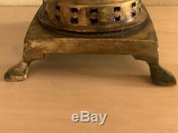 Antique Russian Imperial Brass Samovar, Round, Vintage Tea Urn, Tula