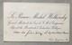Antique Russian Imperial Calling Card Prince Michael Volkonsky Son of Decembrist