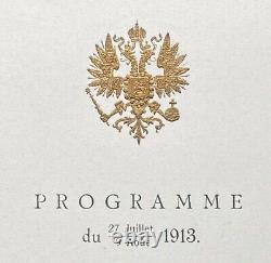 Antique Russian Imperial Court Orchestra Programme 1913 Tsar Nicholas II Romanov